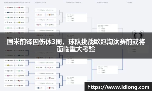 国米前锋因伤休3周，球队挑战欧冠淘汰赛前或将面临重大考验